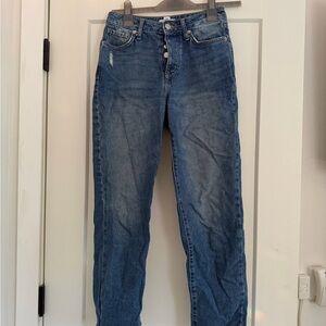Forever 21 Straight Leg Blue Jeans